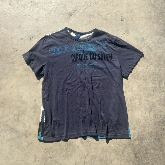 Vintage Y2K Cirque Du Soleil XXL blue tee AOP - Picture 1 of 3